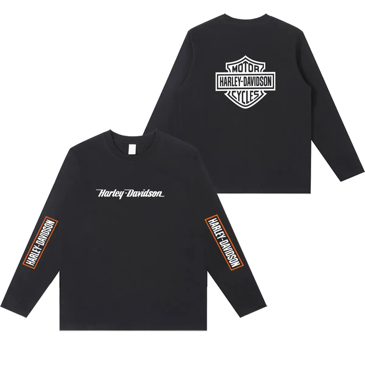 DIY Customize Long Sleeve T-Shirt Fashion T-Shirt Men Women Your Logo/Picture 100% Cotton Oversized Autumn Winter Tops