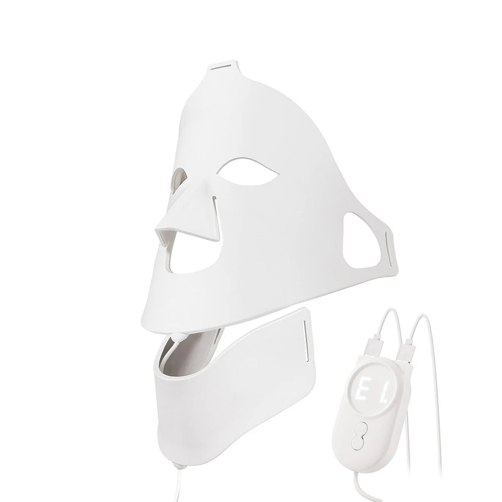 3D Flexible Silicone LED Face Neck Mask Wireless 7 Colors Photon Red Light Infrared Beauty Mask for Facial Skin Repair Home Skin Care Tool