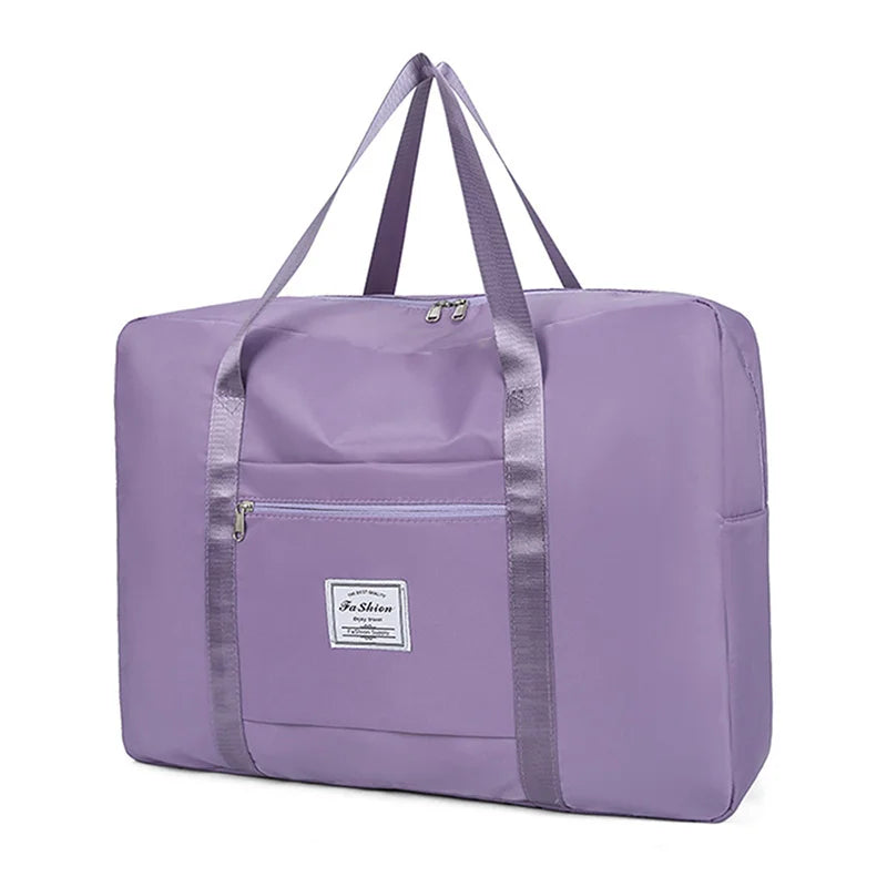 Large Capacity Foldable Travel Bag Waterproof Duffel Bag Lightweight Luggage Tote Handbag Gym Yoga Storage Shoulder Bag For Wome