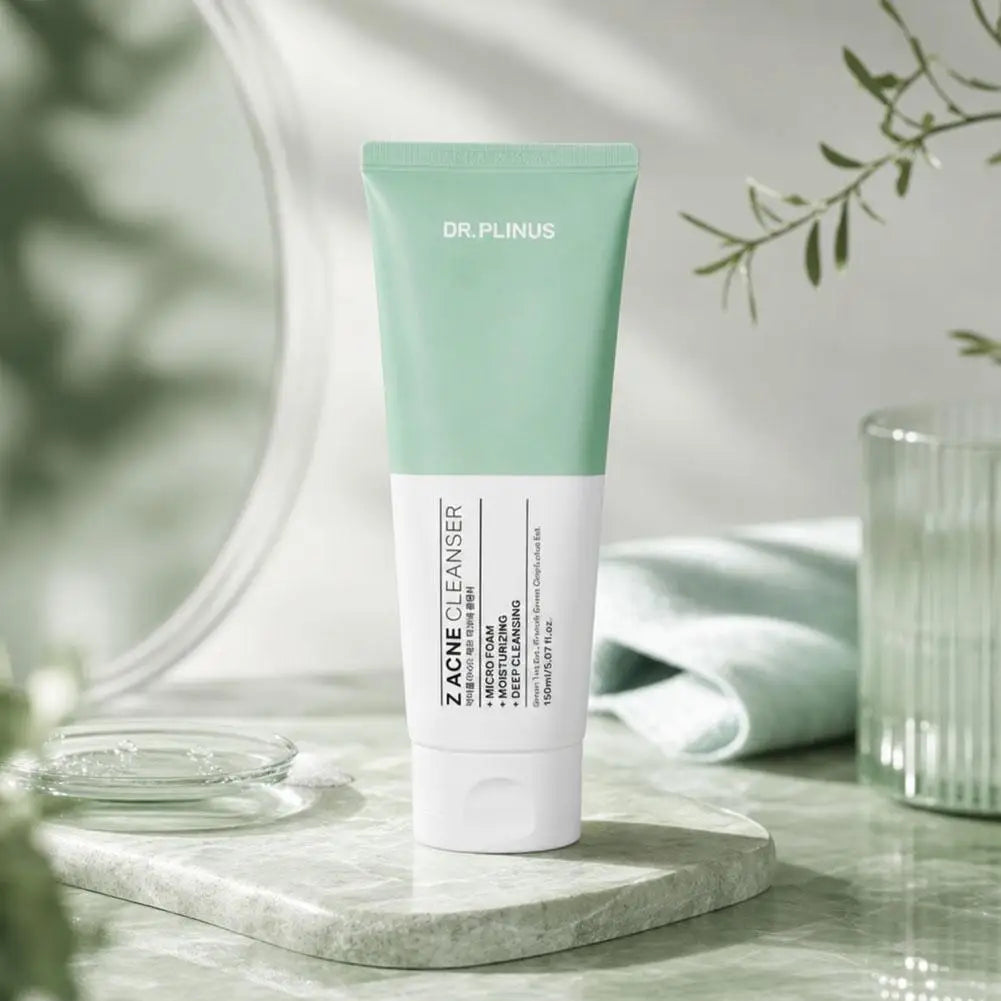 DR.PLINUS Z Acne Cleanser + Micro Foam Korean Z Cure Cream + Light Gel Cream Green Tea Extract Brand Cleanser Smooth Face Cream