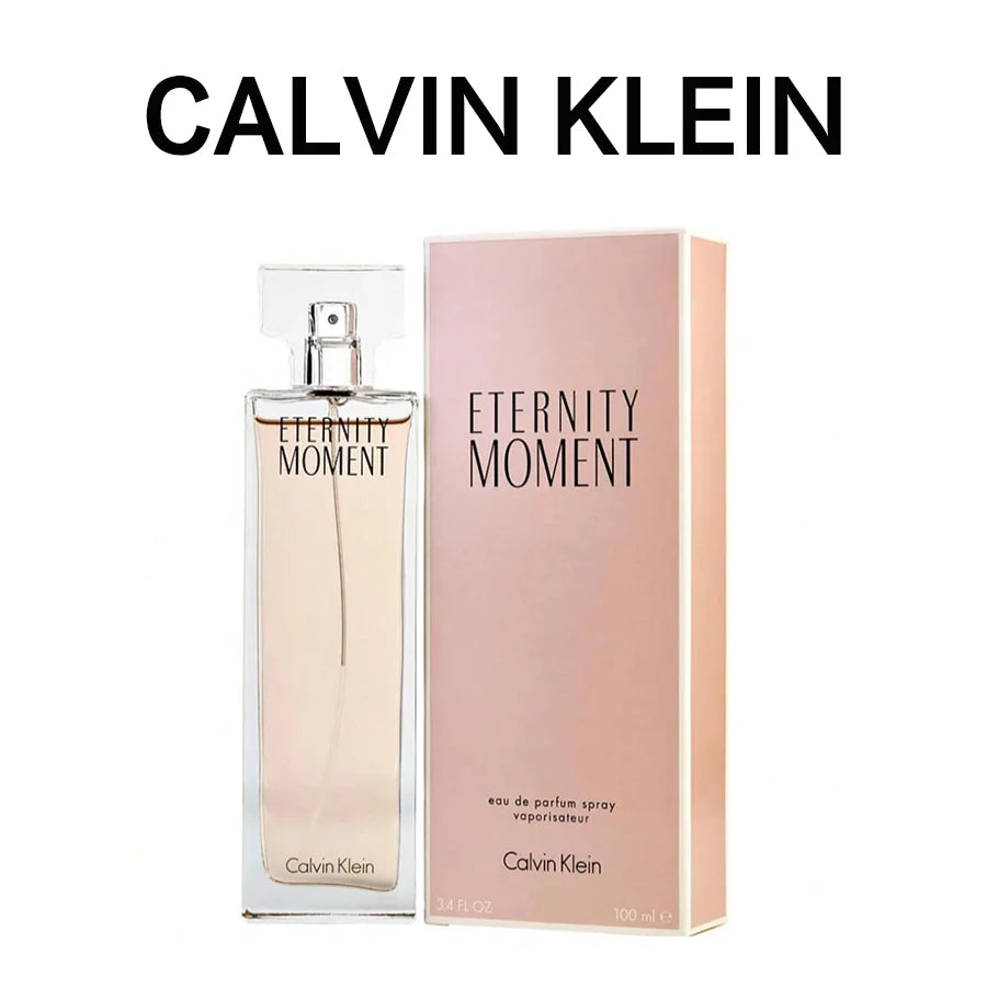 Calvin Klein Eternity Moment women Eau De Parfum Spray 100ml Floral Fragrance Women's Perfume Authentic Original Long-Lasting Scent