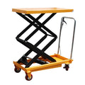 1000kg Portable Hydraulic Manual Lift Table Truck Mobile Mini Hand Lifter for Professional Woodwork Scissor Lifting Tool Pro