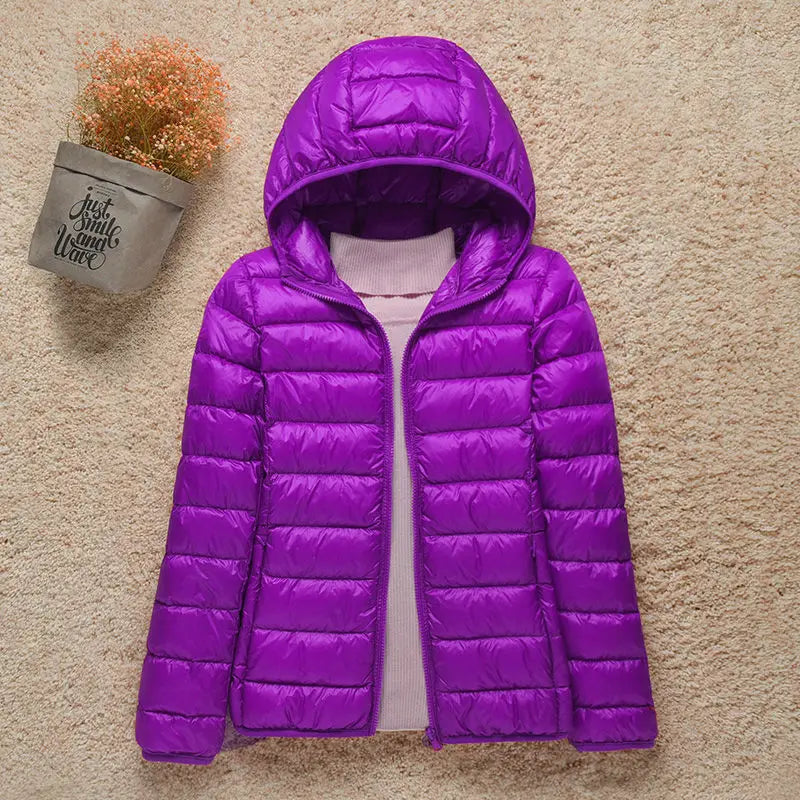 Down Jacket Women Coat Autumn Winter 2022 Spring Jackets for Warm Quilted Parka Ladies and Light 2021 Female Ultralight Hooded