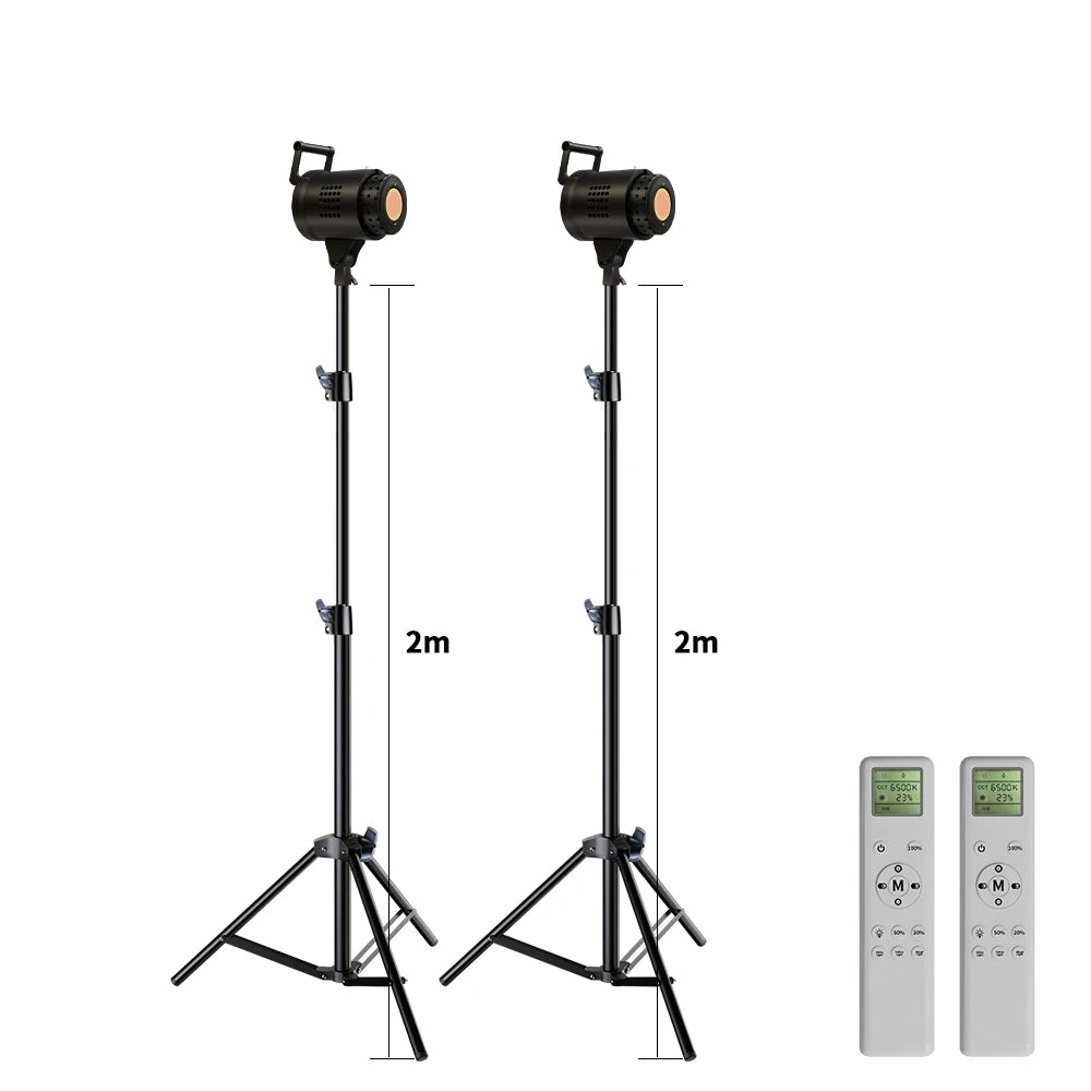 SH Bowens 135W Photography COB Video Light  Dimmable 3000-6500K For Softbox Lighting Portrait Flash Studio Video Live Streaming