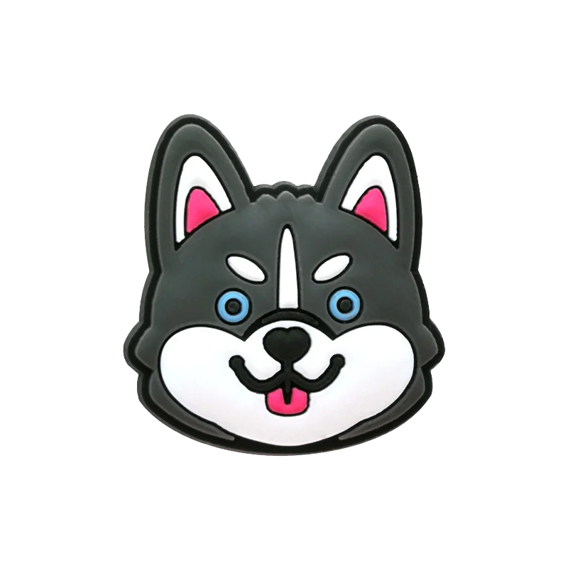 1pcs PVC Dog Shoe Charms Corgi Bulldog Puppy Husky Shoe Decoration Pins for Women Men Kids Sandal Accessories Buckle Ornament