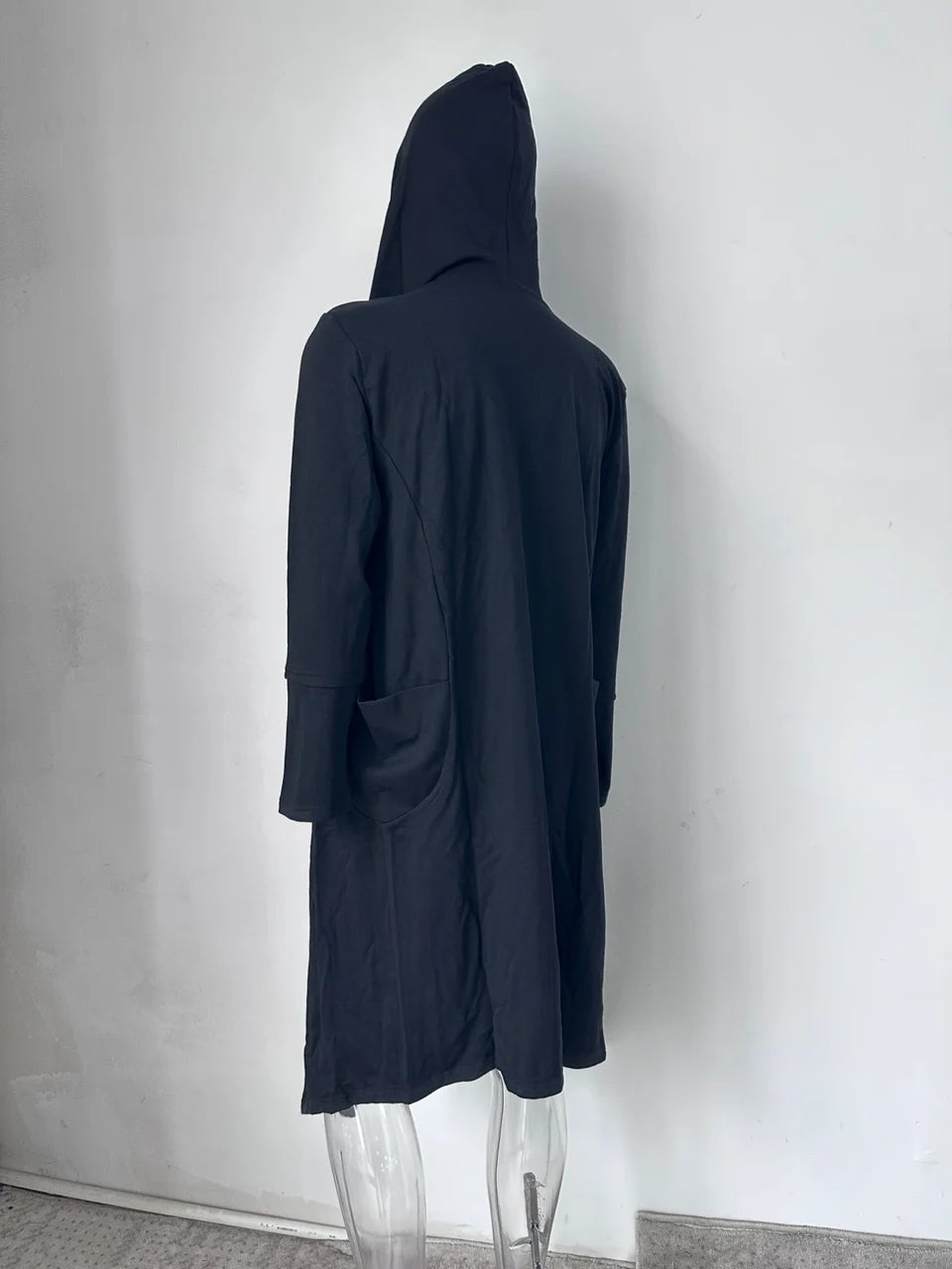 ARENS Men's Tide Spring Autumn Darkwear Warrior Large Size Windbreaker Gothic Style Long Coat Punk Cloak Hooded Wizard