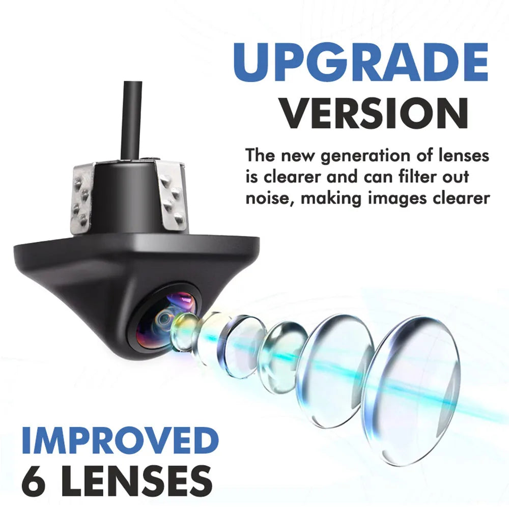AHD 4K Car Backup Camera – 180° Wide Angle