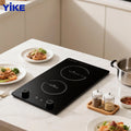 3500W Induction Hob, Double Burner, Ultra Thin Cooktop, Embedded for Modern Kitchen Renovation, 2 Zone Electric Stove