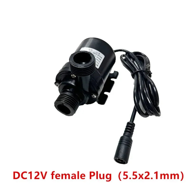 Water Pump 12V DC 24V Mini Brass Quick Joint Brushless Heater Solar Hot Water Pumps 1/2' The Fish Tank Submersible Pump