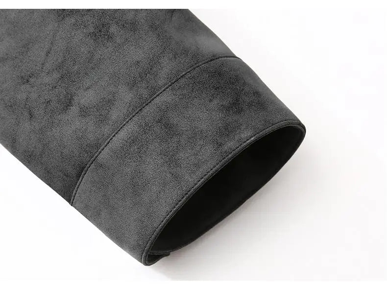 Leather Jacket Men Suede Coats Winter Windbreaker Oversized 6XL 7XL 8XL Plus Size Street Moto Autumn Brand Waterproof Softshell