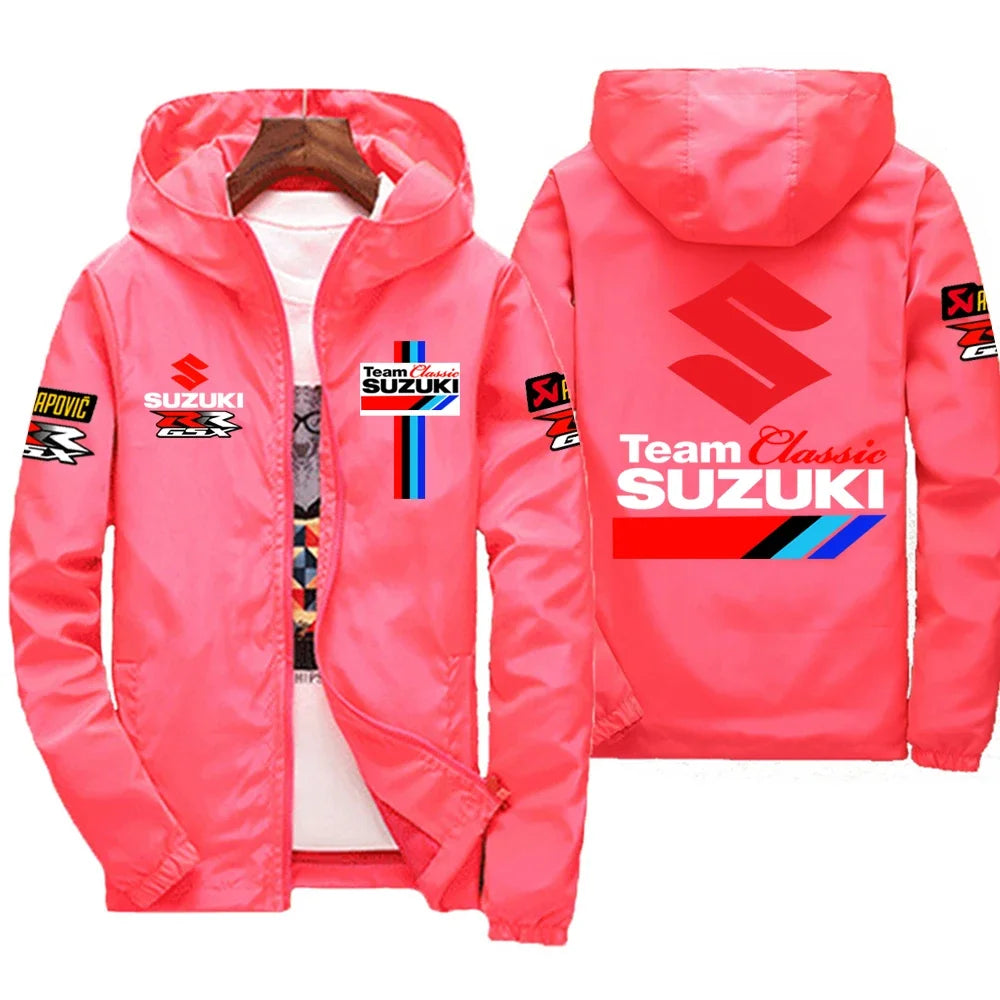 2026 Suzuki Motorcycle New Spring and Autumn Jacket Men's Windproof Jacket Casual Fashion Sports Outdoor Cycling Jacket