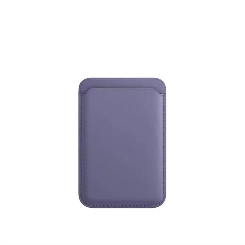 Women Man Leather Soft Card Wallet Phone Card Holder for MagSafe Magnetic Case Suitable for All iPhone Cases Card Phone Back Bag