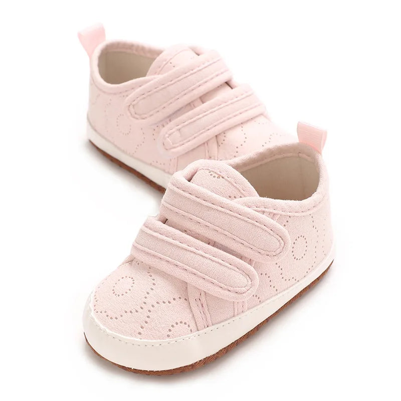 Baby Learning Walk Shoes, Cute Printed & Bow Sneakers, Soft Sole Casual Footwear for Infants 0-18M