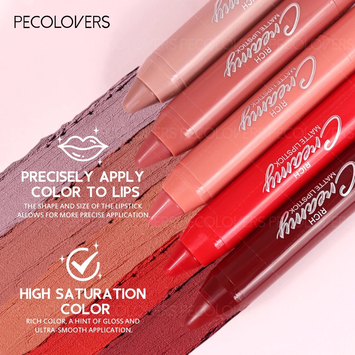 1PC Matte Lipstick Pen-Easy Glide, Long-Lasting, Non-sticky, Soft Comfortable Texture, Compatible With Various Lip Looks, Daily