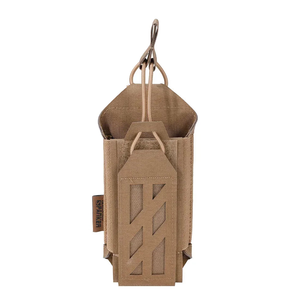 500D Tactical Walkie Talkie Pouch Nylon Molle Radio Pouch Portable Outdoor Hunting Sports Phone Holder Interphone Holster