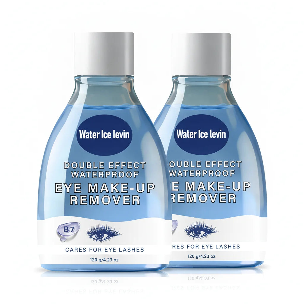 Waterproof Eye Makeup Remover – Gentle Double Effect with Hyaluronic Acid & Retinol for Lashes 120g