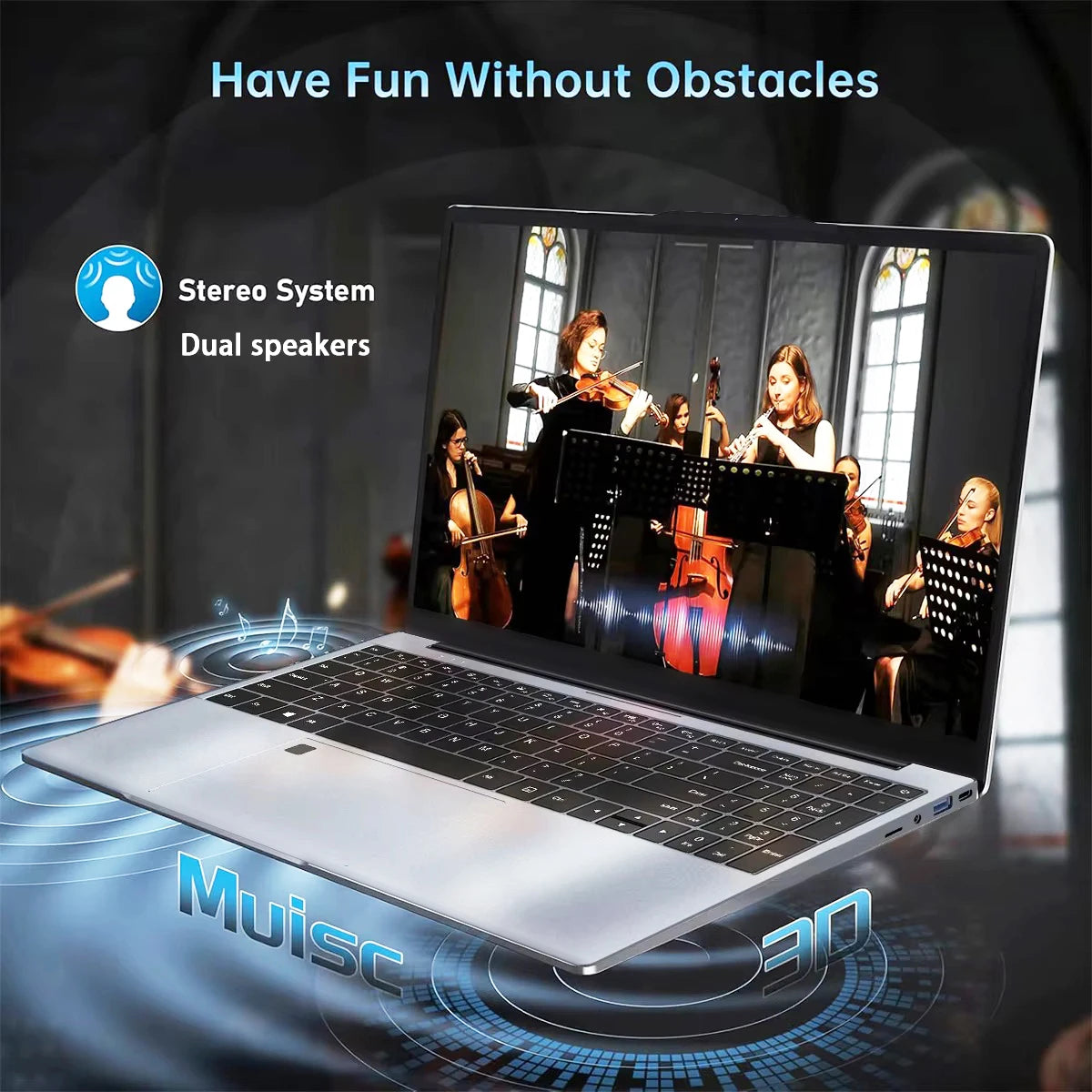 2026 15.6' Intel Core I9 9900U Laptop Computer PC Windows 11 Pro 16GB RAM 1TB 2TB SSD Laptops Office Fingerprint Unlock Game PC