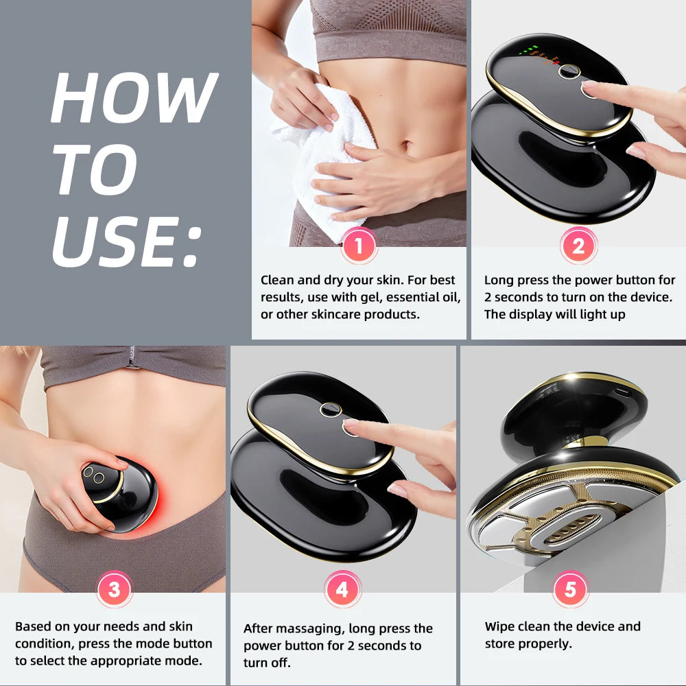 4 in 1 Electric Body Slimming Massager Cellulite Remover EMS RF Radio Frequency Body Sculpting Machine Weight Loss Cordless
