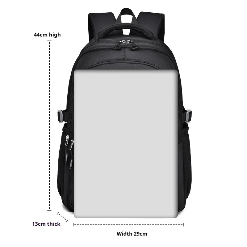 Large Capacity Travel Backpack with Laptop Compartment and Multiple Pockets for Middle School, High School and College Students