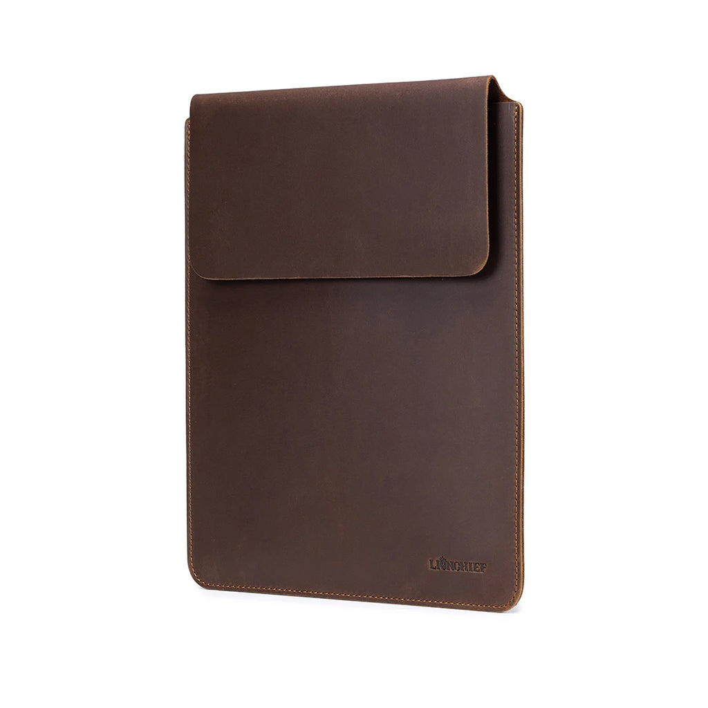 Laptop Sleeve Genuine Leather Slim Tablet Protective Cover for 15/15.6 Inch MacBook Air/Pro