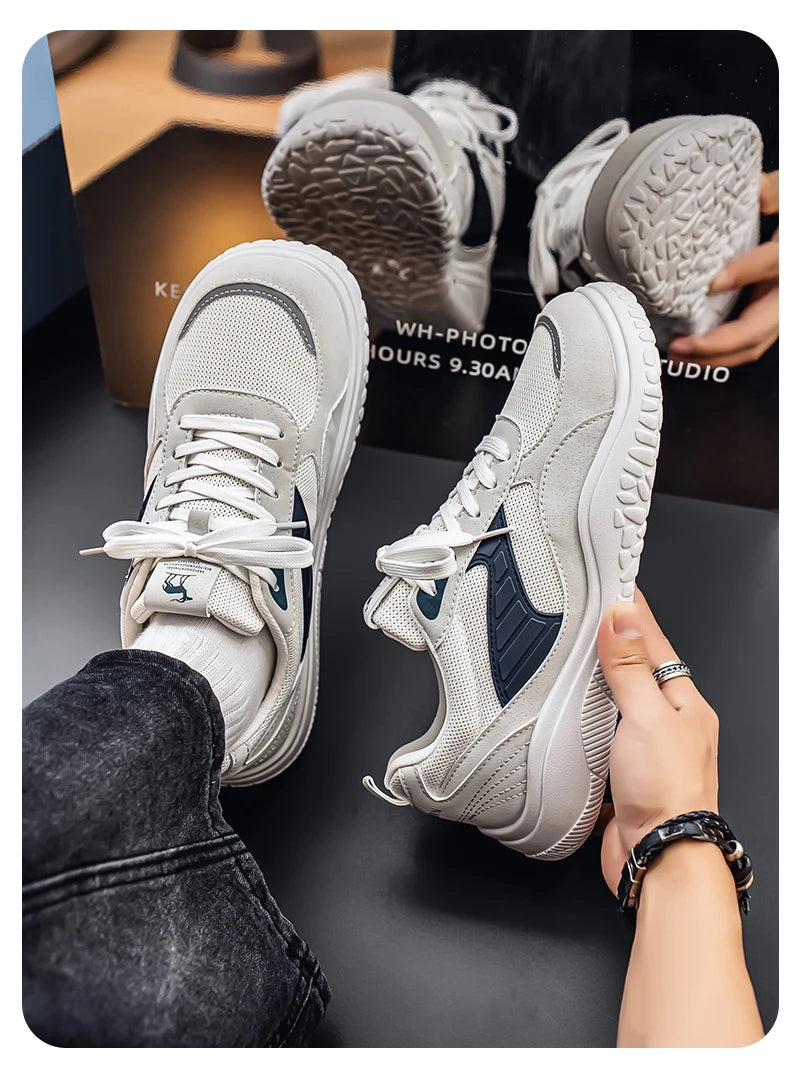 Mens Casual Shoes Wide Toe Box Outdoor Lightweight Running Sneakers Mesh Anti-slip Soft Fashion Men's Shoes