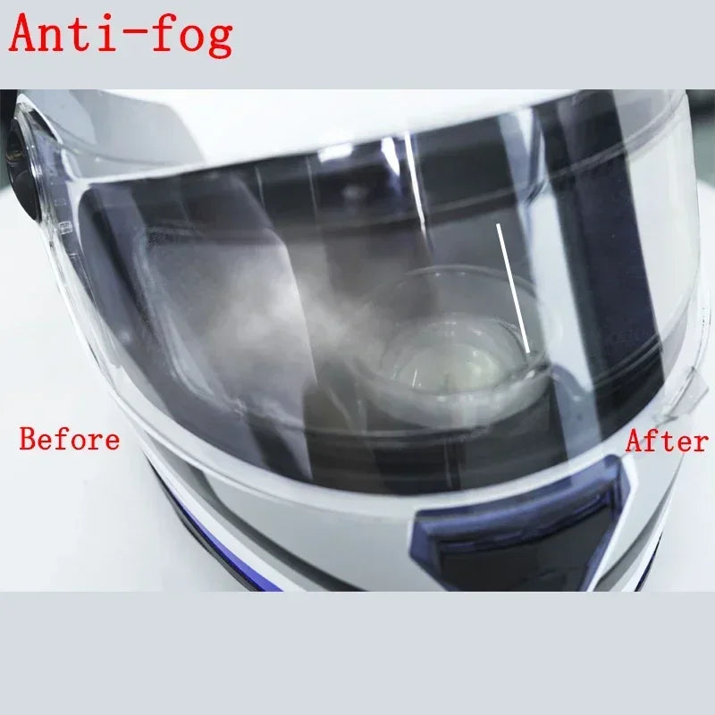 Motorcycle Helmet Anti-rain and Anti-fog Films Safety Driving Durable Nano Coating Clear Sticker Film Motorbike Accessories