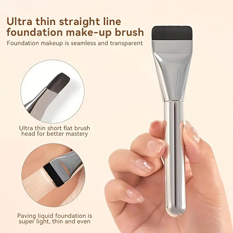 Liplns Oval Foundation Makeup Brush Set