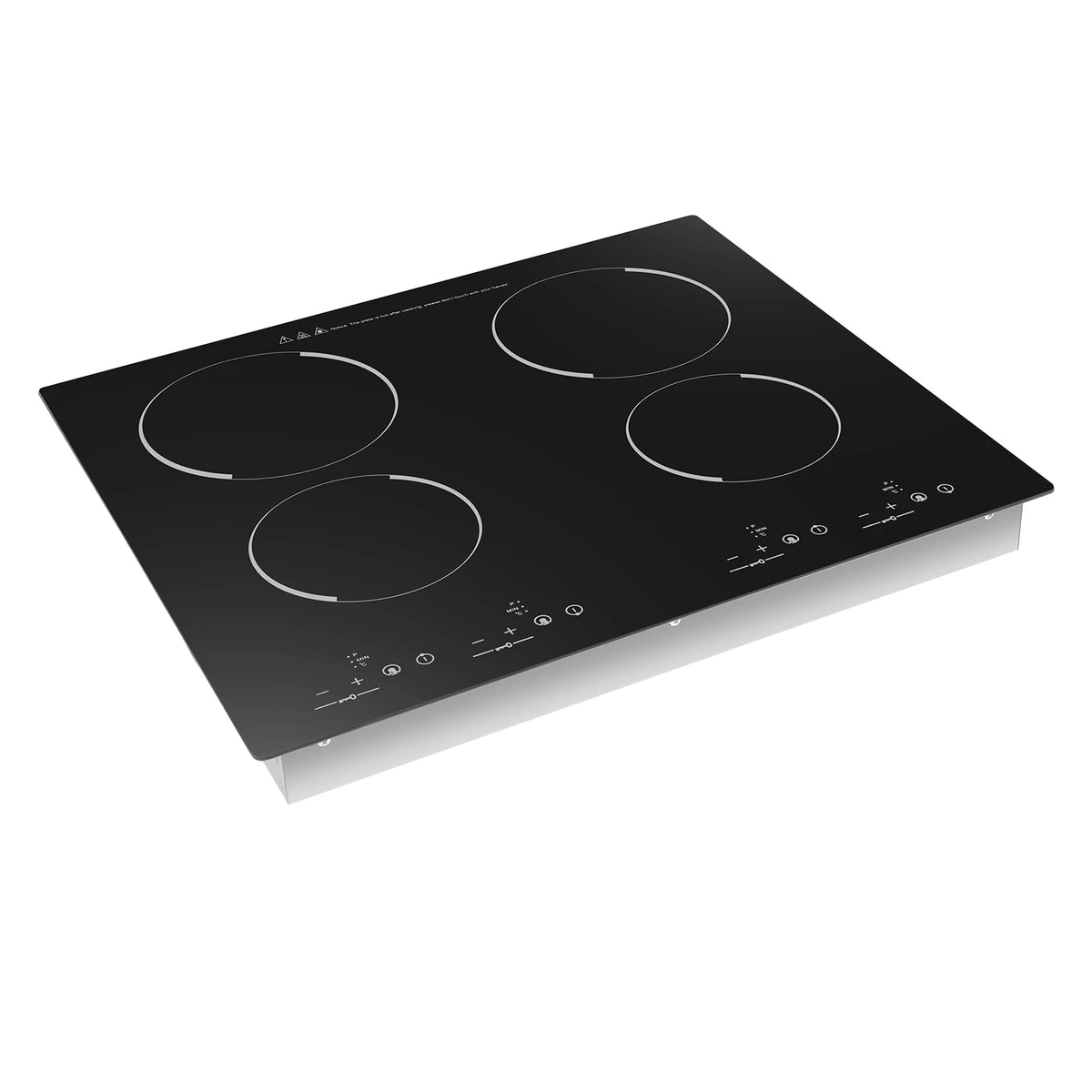 4 Burners Electric Ceramic Cooktop 110V 3000W LED Touch Control Built‑in Countertop Stove Flexible Adjustment for Home Kitchen