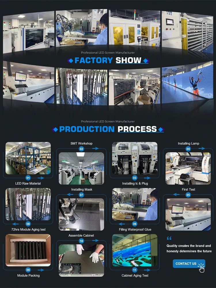 Indoor Outdoor Led Display Screen Stage Background Led Video Wall Complete System P1.9 P2.6 P2.9 Seamless Splicing LED Panels