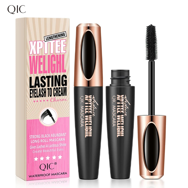1PC 4D Silk Fiber Lash Curling Mascara for Eyelash Extension Black Thick Long Waterproof  Eye Lashes Mascara Makeup Cosmetics