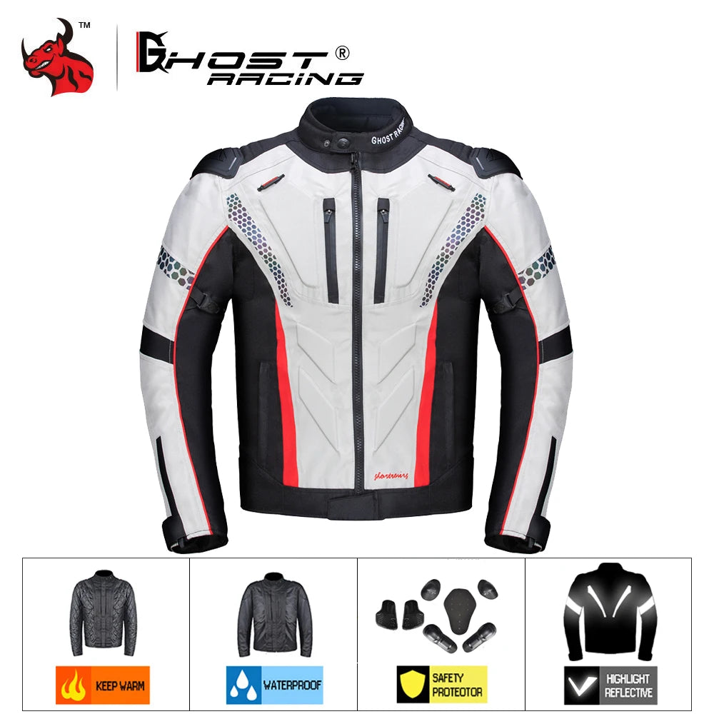 New Motorcycle Jacket Pants Suit Protective Gear Motorbike Riding Jacket Waterproof Windproof Motorcycle Pants Suit