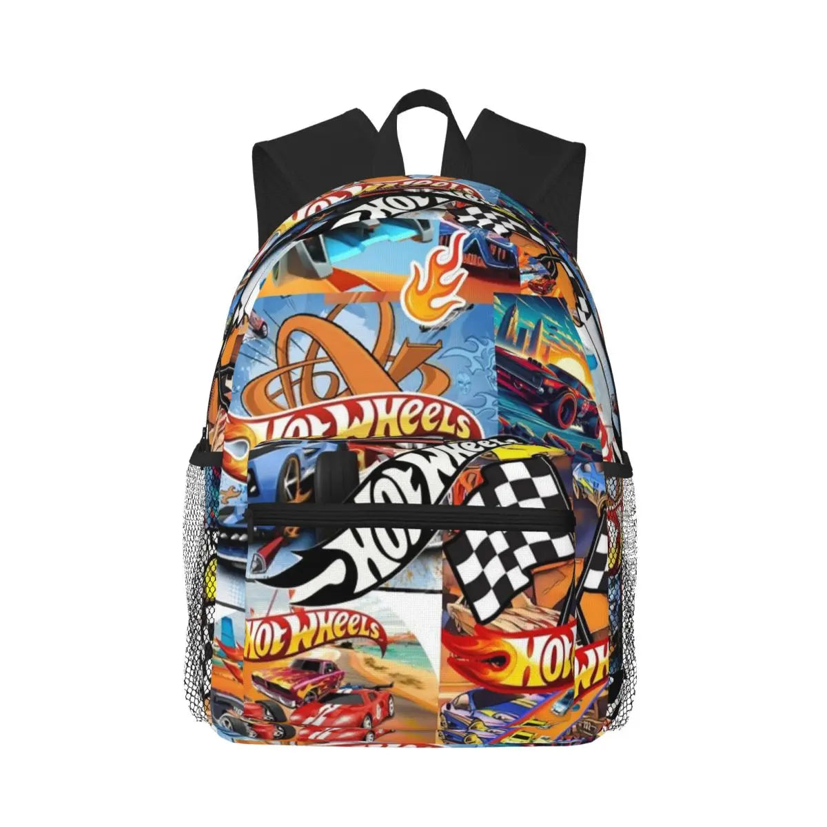 Hot Wheels Race Student Backpack School Bag Hiking Travel Daypack for Men Women Bookbag Shoulder Bags