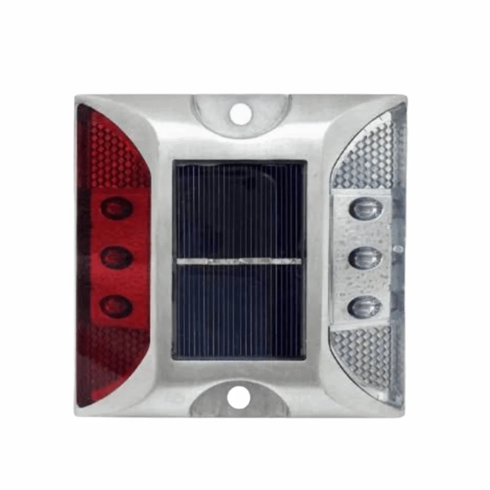 Solar Powered Solar Road Stud Light Outdoor Lighting Durable LED Ground Light Flashing Double Side Traffic Marker Light