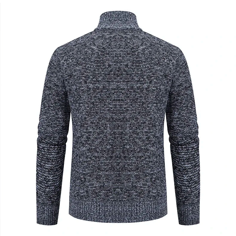 Autumn Winter Sweater Men's Loose Cardigan 2023 New Cold Cold High Neck Jumpers Patchworked Windbreaker Causal Jackets