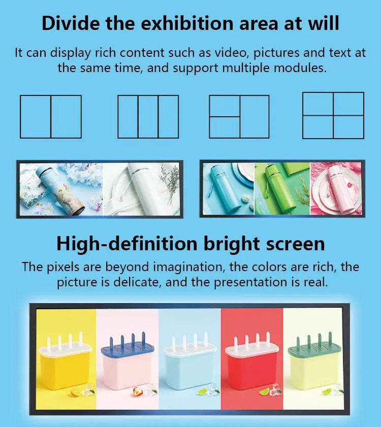 New Arrival Indoor Outdoor Capacitive  Stand Floor Advertising Poster Screen Full Color Digital LED Display Screen
