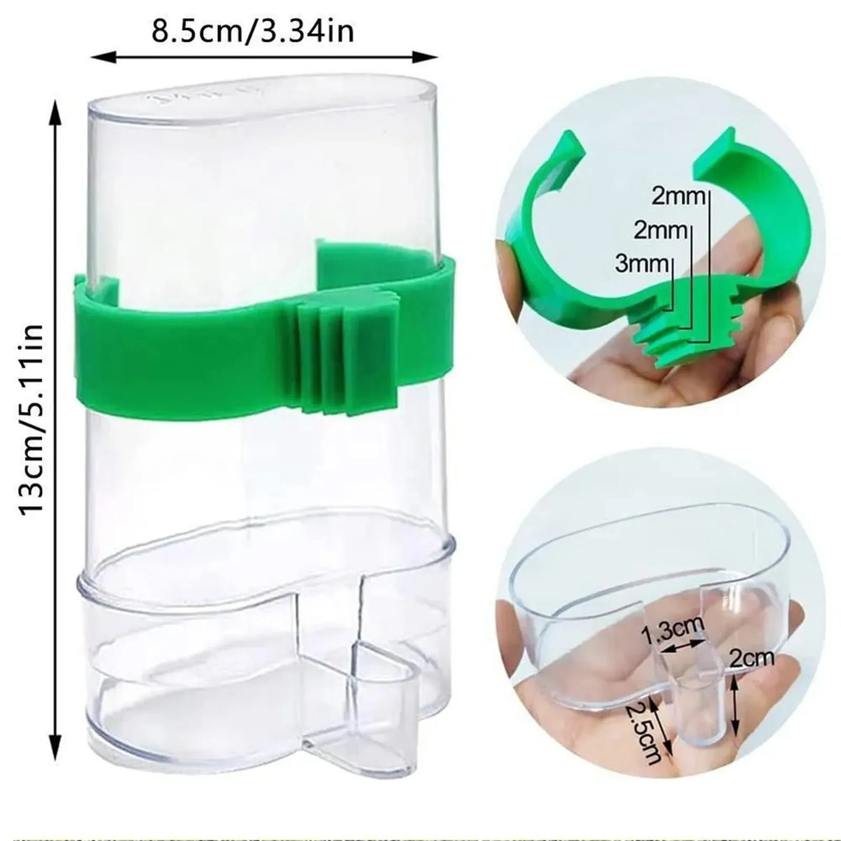 Bird Water Drinker Feeder Container Automatic Pet Feeder Birdcage Hanging Bowl Water Bottle Parrot Drinking Water Food Dispenser