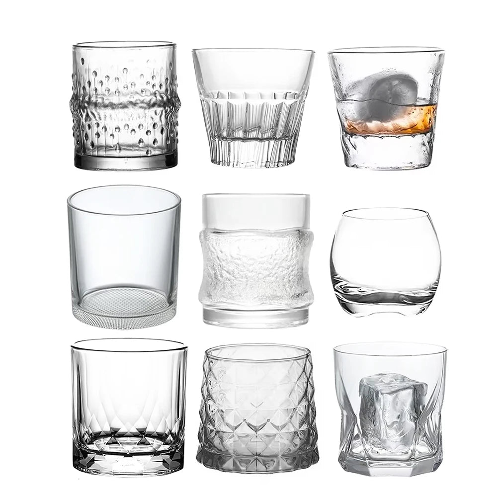 Whiskey Glasses, Scotch Whisky, Bourbon, Cocktails, RUM, Durable Whiskey Glasses
