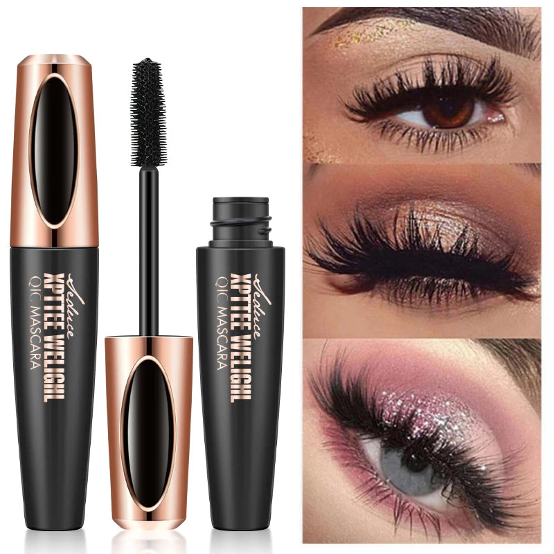 1PC 4D Silk Fiber Lash Curling Mascara for Eyelash Extension Black Thick Long Waterproof  Eye Lashes Mascara Makeup Cosmetics
