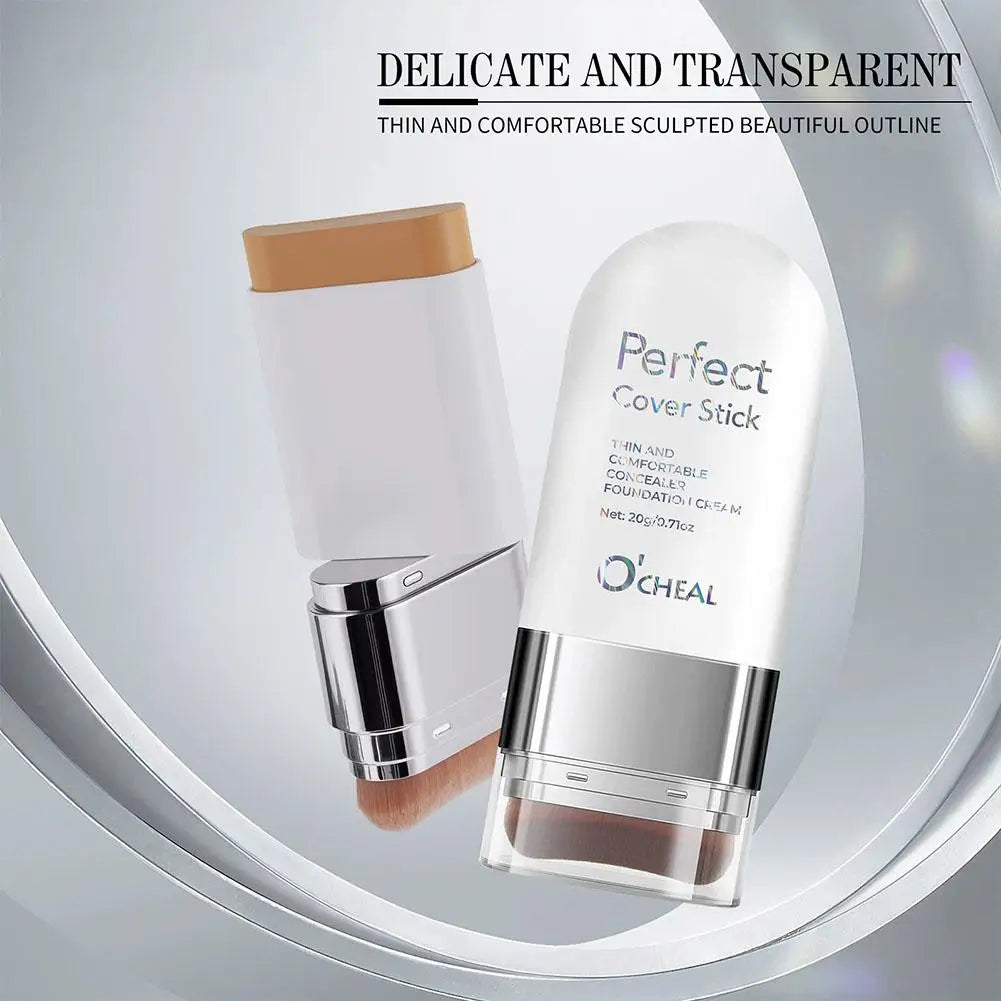 Perfect Cover Stick Concealer Foundation Stick, Lightweight Natural Coverage, Smooth Texture Easy Application For Daily Makeup