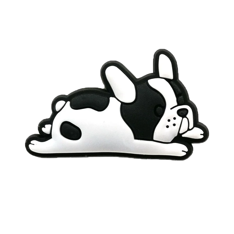 1pcs PVC Dog Shoe Charms Corgi Bulldog Puppy Husky Shoe Decoration Pins for Women Men Kids Sandal Accessories Buckle Ornament
