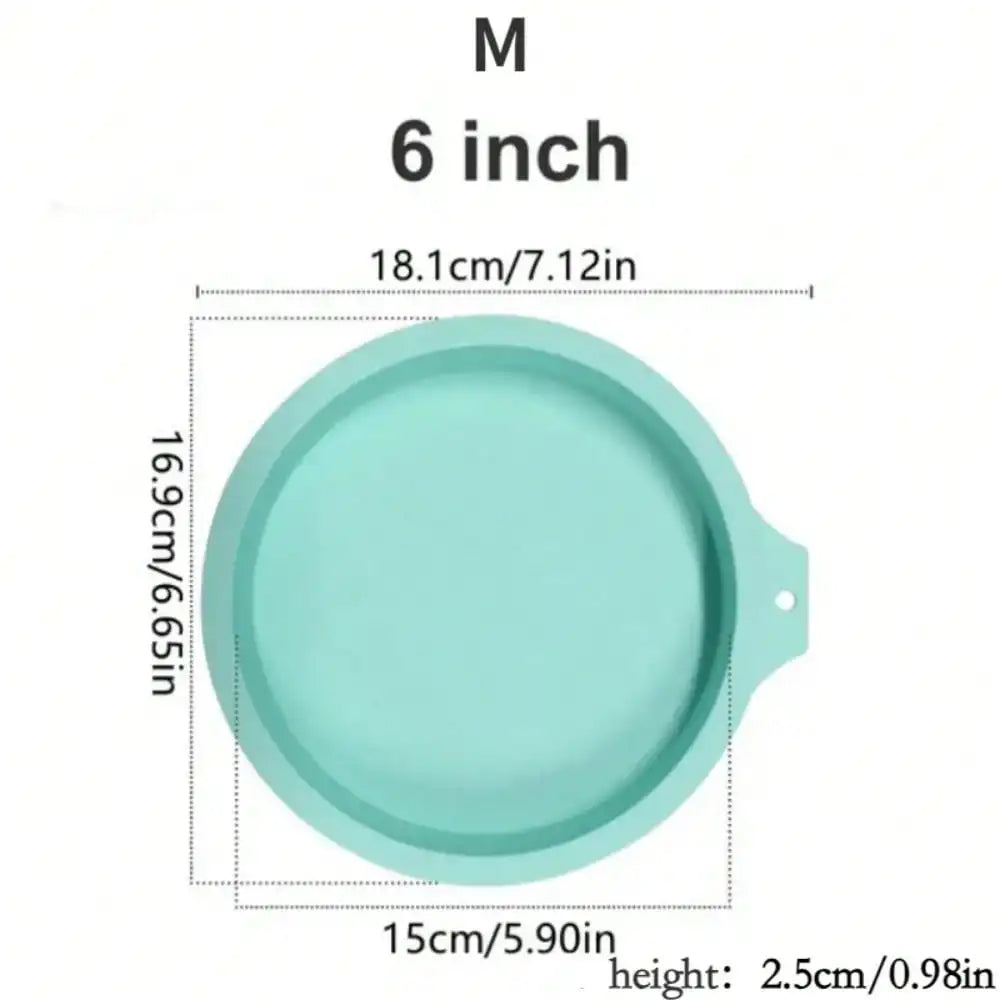 1pc 4/6/8 Inch High Quality Silicone Round Cake Mold Food Grade High Temperature Resistant Oven Baking Sandwich Baking Tools