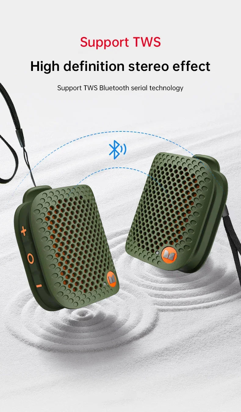Mini Outdoor Speaker M3 TWS Stereoscopic Wireless Touch Speaker Lightweight Bluetooth 5.4 Magnetic Clip Sports Music Player