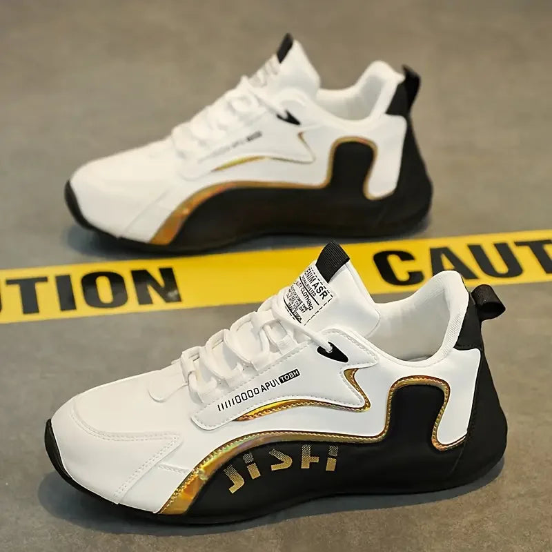 Men's Low Cut Fashion Casual Sports Sneakers Wear Resistant Non-slip Outsole Comfort Breathable Daily Jogging Street Walking
