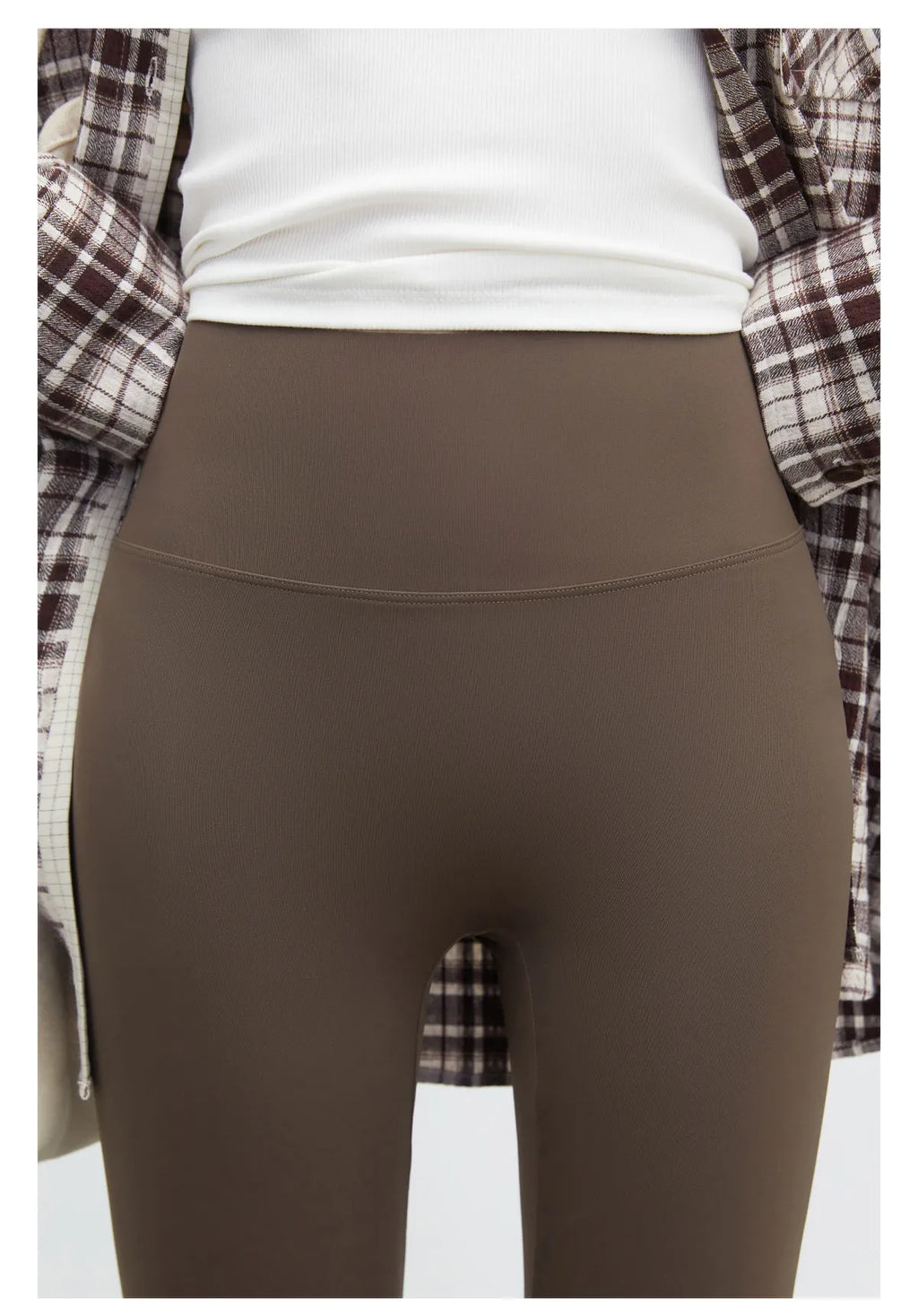 CHIC VEN New Women Leggings Solid Slim High Waisted Hip Lifting Elastic Yoga Pants Fitness Sharkskin Pants Spring Summer 2026