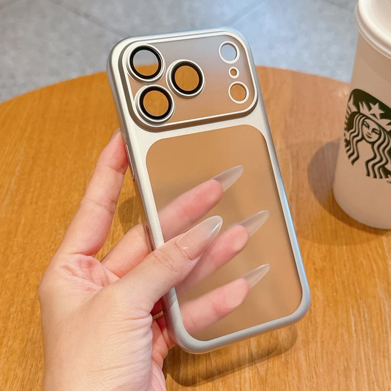 Luxury Soft Matte Phone Case For iPhone 11 12 13 14 15 16 17 18 Pro Max Plus Air Electroplating Silicone Bumper Back Cases Cover
