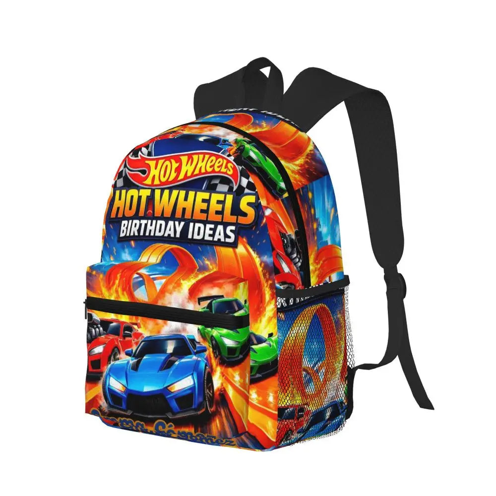 Hot Wheels Race Student Backpack School Bag Hiking Travel Daypack for Men Women Bookbag Shoulder Bags