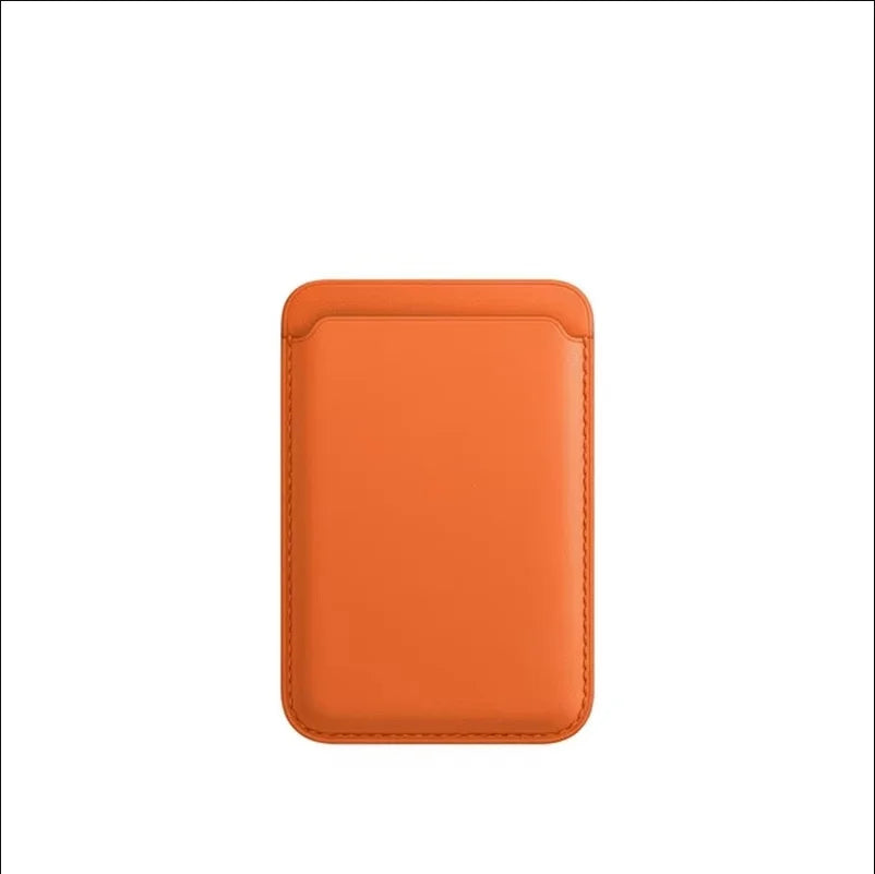 Women Man Leather Soft Card Wallet Phone Card Holder for MagSafe Magnetic Case Suitable for All iPhone Cases Card Phone Back Bag