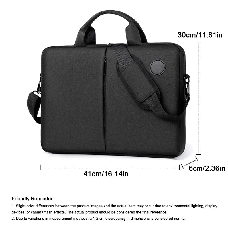 1pc Men's Business Commuter Laptop Bag 15.6-inch Lightweight Men's Laptop Briefcase Men's Commuter Shoulder Bag