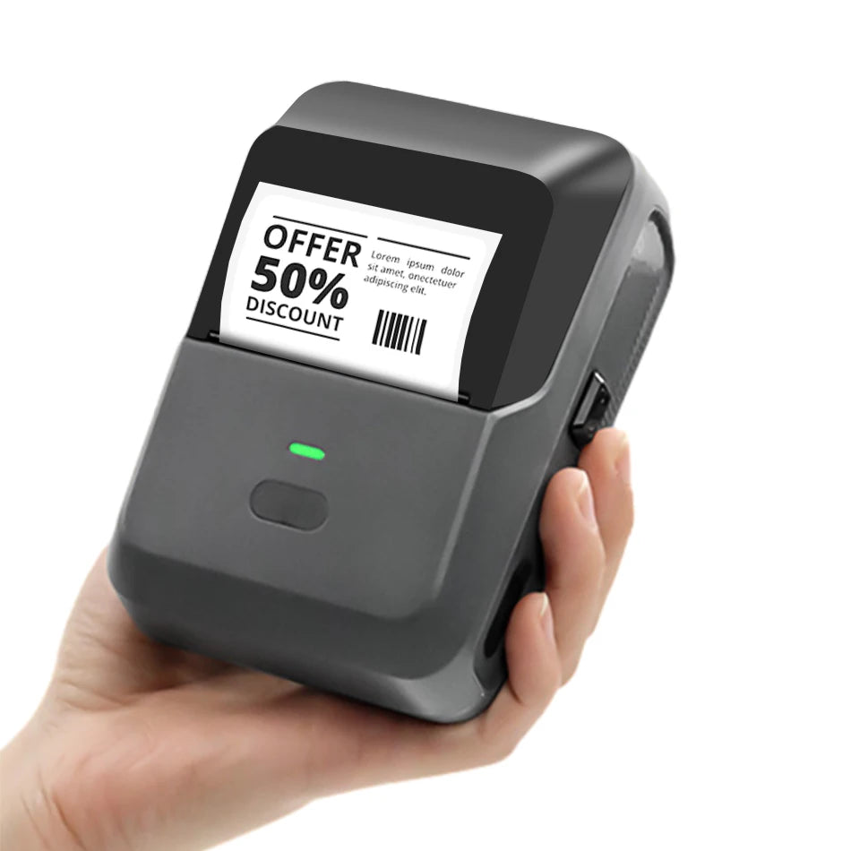 P2 Sticker Printer Thermal Labeling Machine Portable Label Maker Wireless Label Printer with Self-adhesive Paper Label Tape