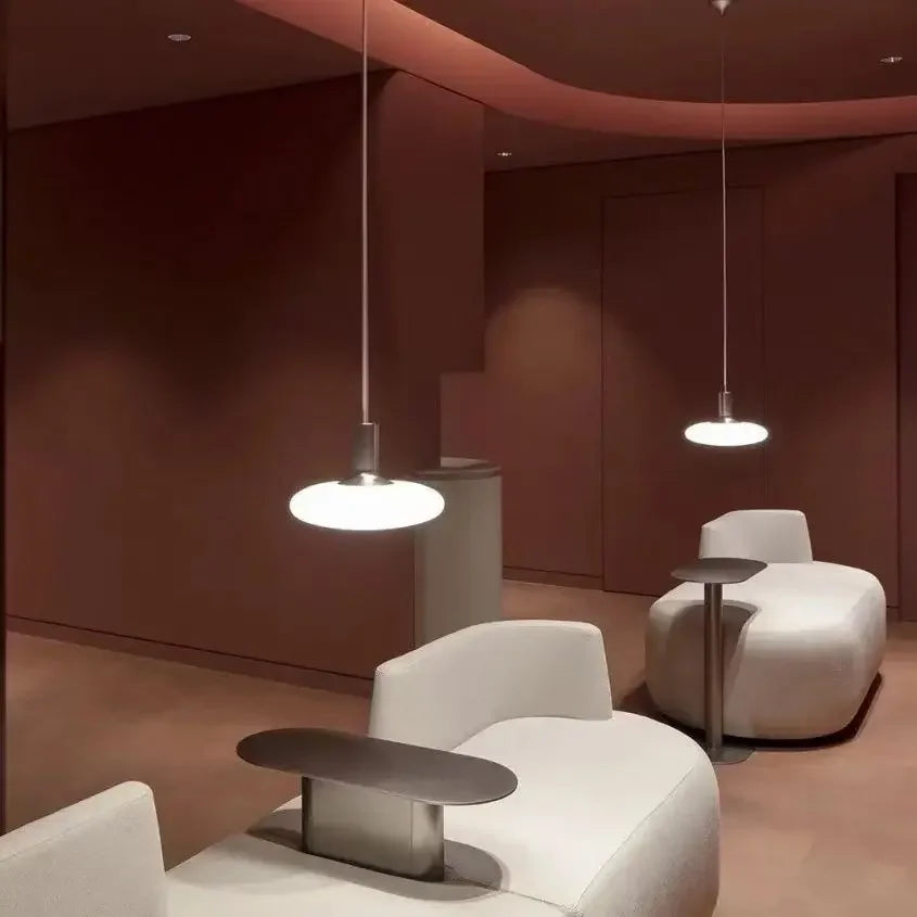 Modern Designer Glass LED Ceiling Hanging Pendant Lamp Luminum for Reading Bedroom Restaurant Dining Room Indoor Home Decoration